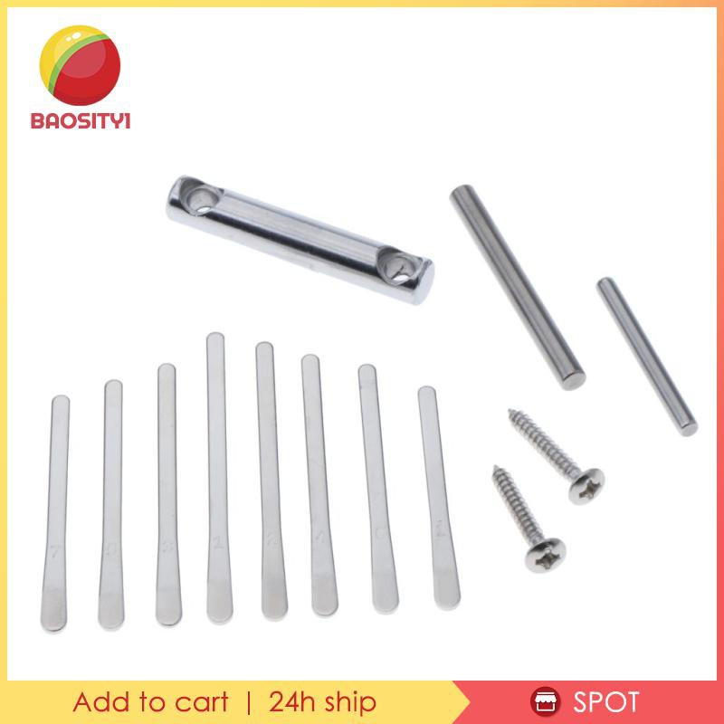 Set 8 phím đàn + ốc vít và thanh gắn mini cho đàn kalimba DIY