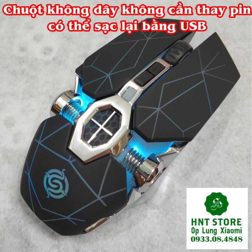 [HCM-GIÁ TỐT] Chuột Chơi Game Không Dây Không Cần Thay Pin Có Thể Sạc Lại Bằng USB