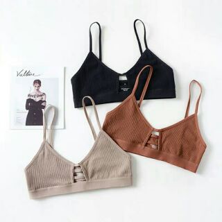 Bra hai dây len tăm sexy bra học sinh
