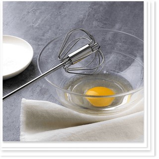 [SALE OFF ] Cây đánh trứng inox 430 cao cấp trục lò xo trợ lực tự xoay thông minh kích thước 30cm x7cm