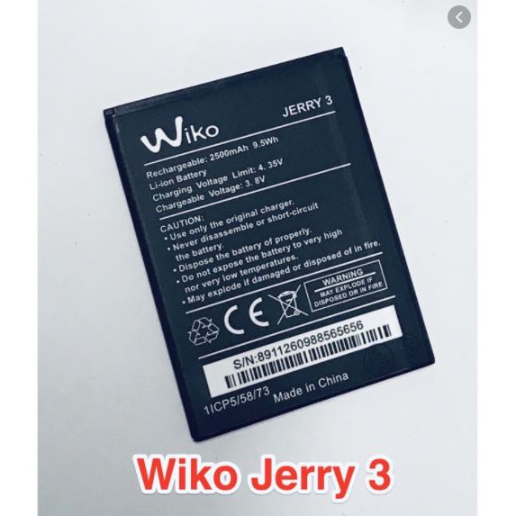 PIN WIKO JERRY 3 / SUNNY 4 PLUS / 2610 / 2500MAH