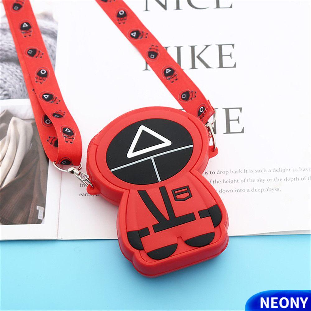 Thời trang dành cho phụ nữ Trò chơi Mực Túi trang điểm Túi đựng đồ du lịch Túi đựng đồ vệ sinh Túi xách mỹ phẩm Túi xách nữ mới Túi 3D in TV Hàn Quốc Ví tiền xu
