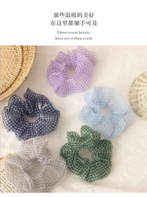 cột tóc scrunchies dây buộc tóc