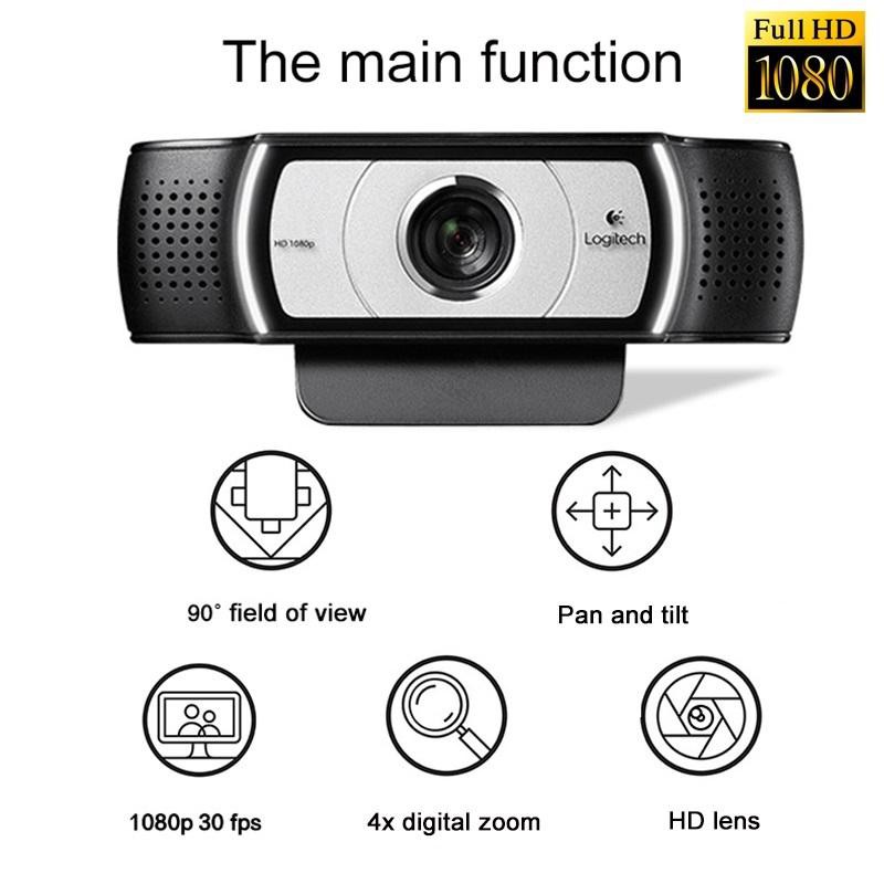 (QUÀ TẶNG 99K) Webcam Logitech C930C/C930E Full HD 1080P Dùng cho Live Stream Game, Face, PUBG, FreeFire, học online