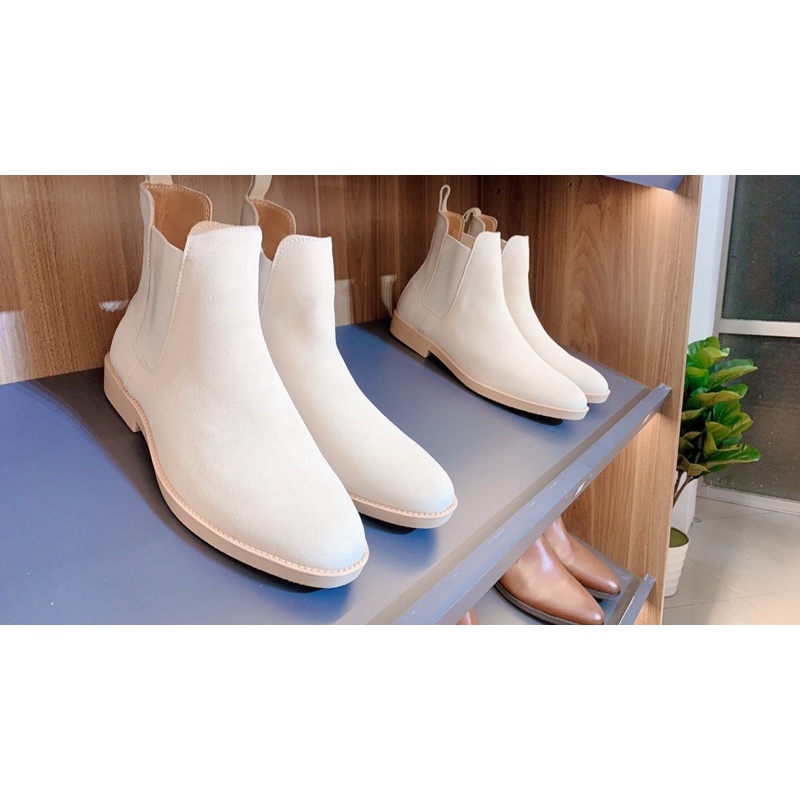 { Hàng mới + Siêu Đẹp + Siêu phẩm } Chealse boots nam da bò lộn hà nội