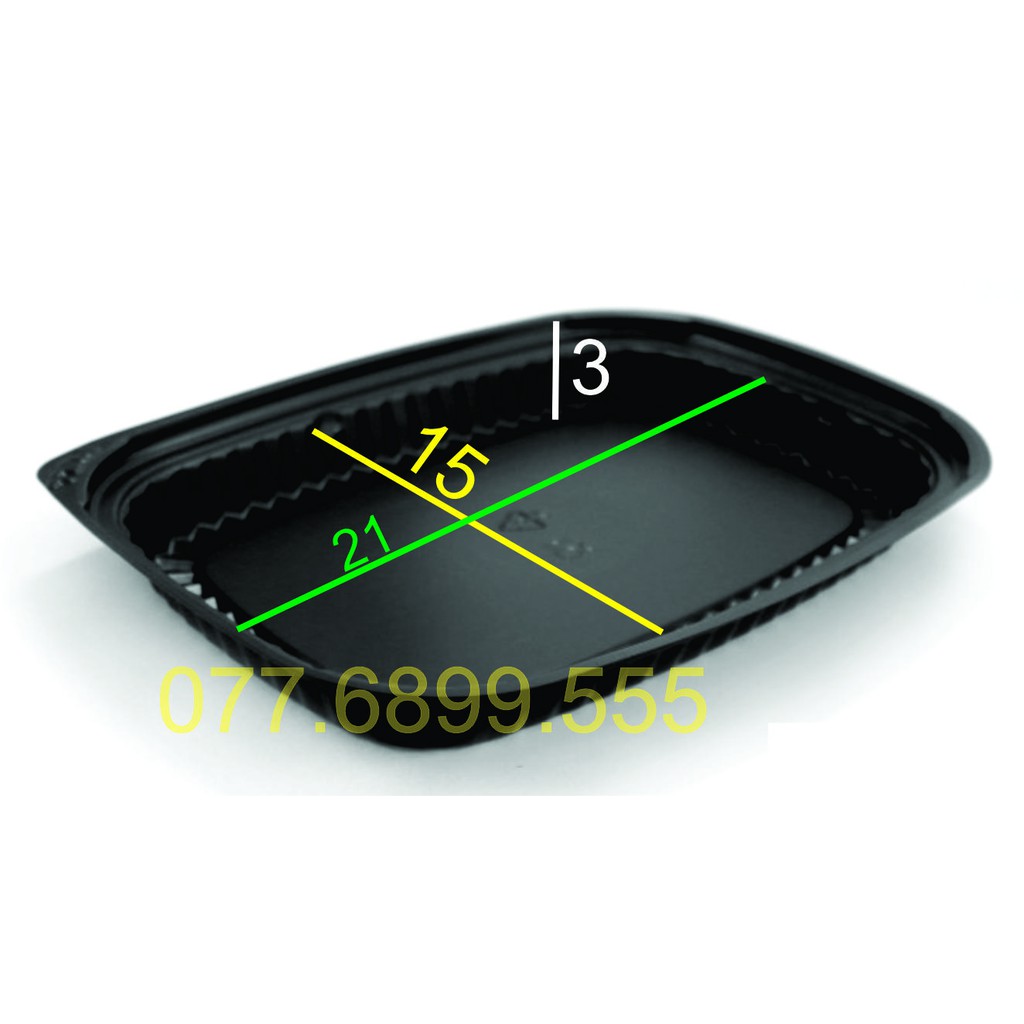 50 Hộp đế đen HT203 (Hộp 1 ngăn lớn)