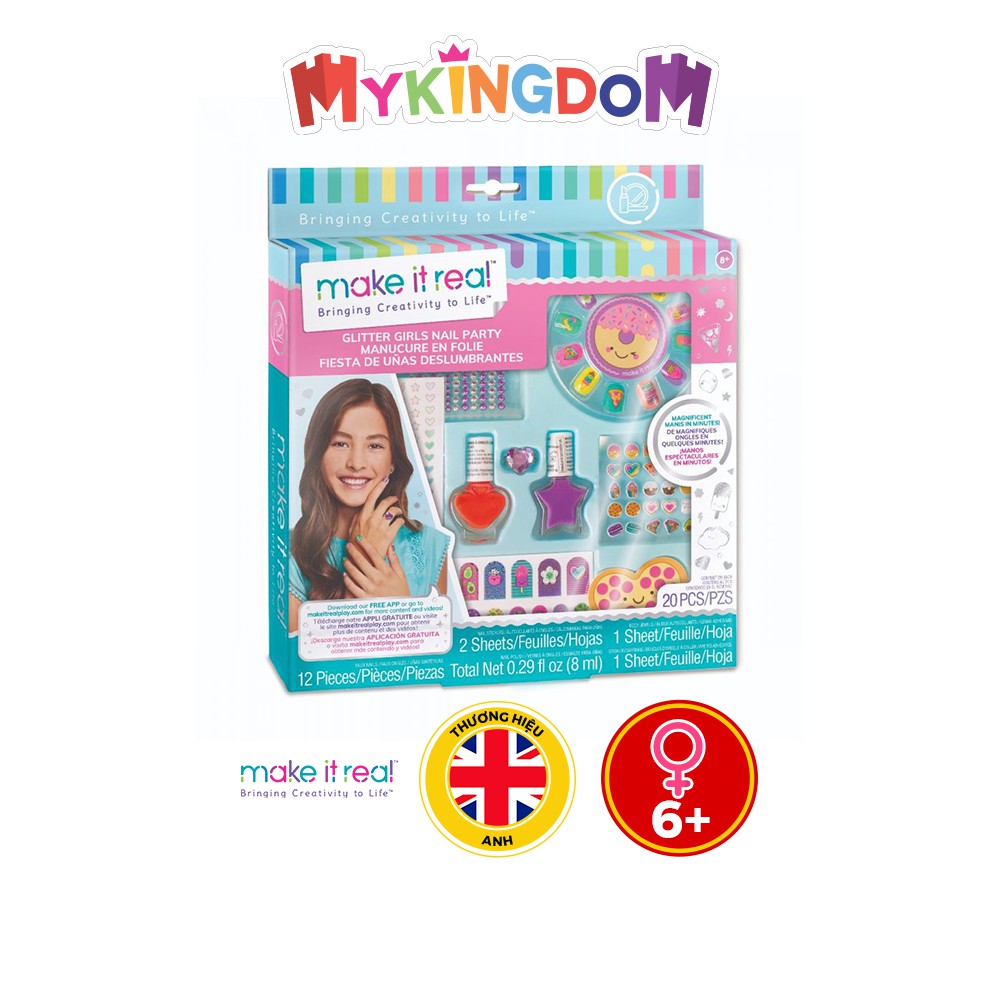Bộ sơn móng tay lấp lánh Make It Real 2306MIR