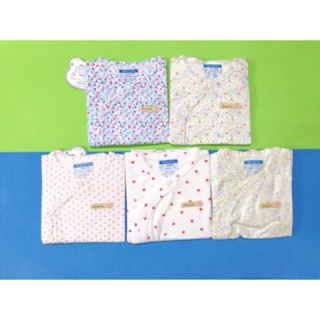 Áo sơ sinh tay dài bông dún cho bé gái 0-6 tháng dòng BabyOne nhãn hiệu Hello B&B - AL0661