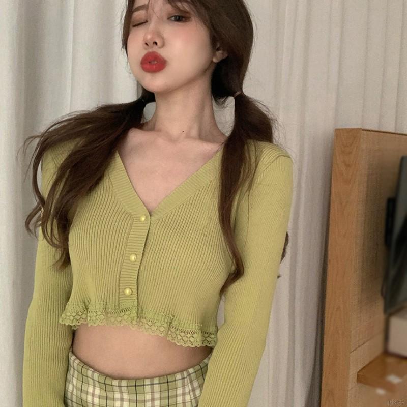 Áo len dáng ôm dài tay thời trang Hàn Quốc cho nữ | BigBuy360 - bigbuy360.vn