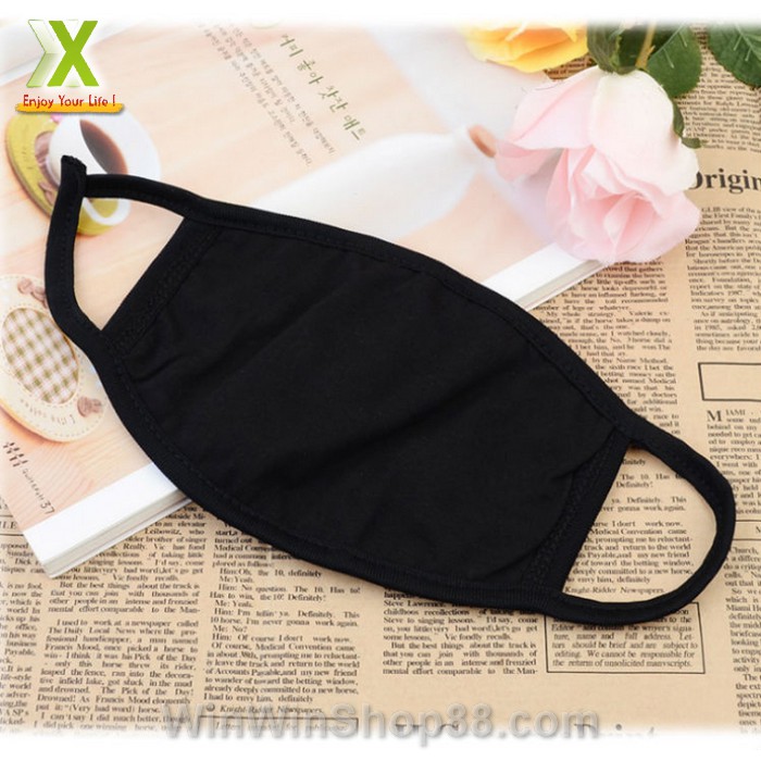 Khẩu trang trơn màu đen, Khẩu trang vải màu đen trơn - Do_luu_niem | BigBuy360 - bigbuy360.vn