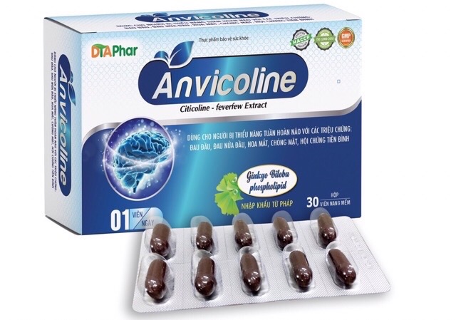 ✅Viên Bổ Não Anvicoline - Hộp 30 viên ( nguyên liệu nhập khẩu từ Pháp )