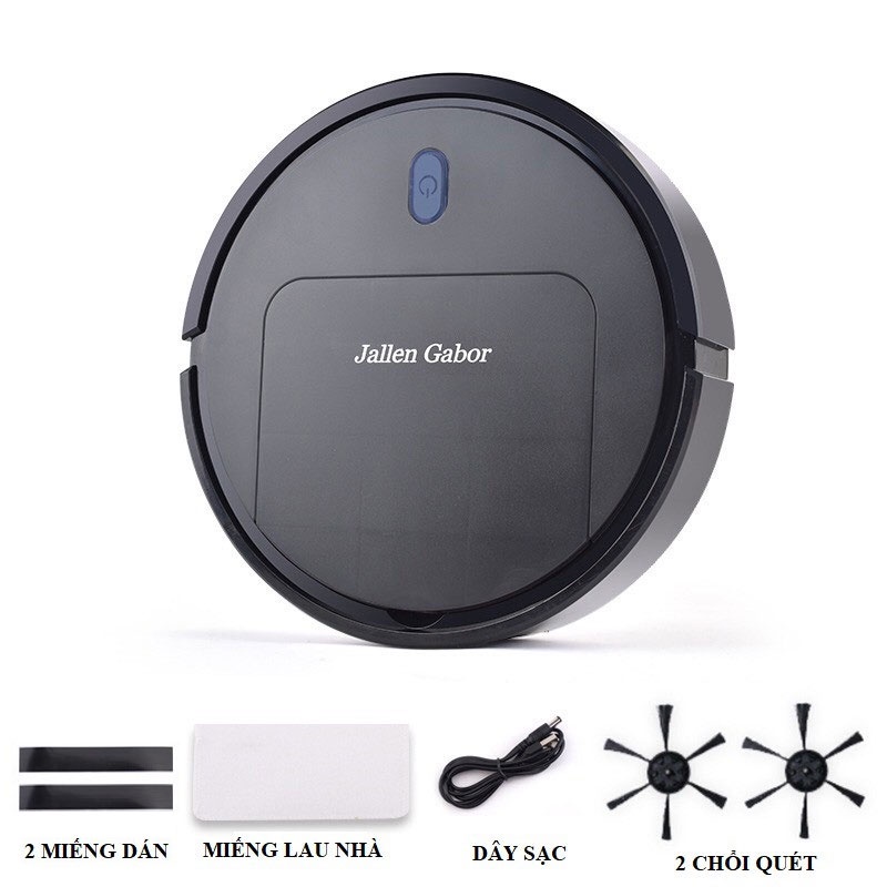 Robot Hút Bụi Jallen Gabor IS25 Thông Minh - Máy Hút Bụi Lau Nhà Tự Động Giá Rẻ