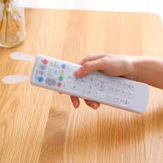 Combo 2 bao bảo vệ remote tivi - máy lạnh silicon tai thỏ