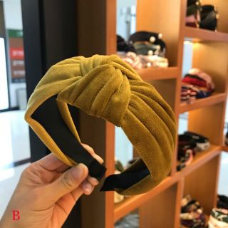 Băng Đô Cài Tóc Vải Nhung Hình Nơ