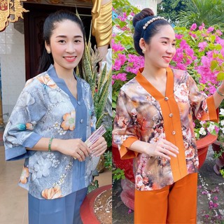 Đồ Lam Đi Chùa # Bà Lai Lụa Hoa Cao Cấp