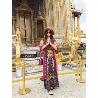 Đầm Thổ Cẩm Phong Cách Boho