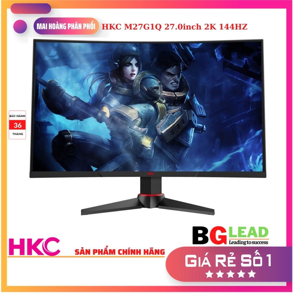 Màn hình gaming HKC M27G1Q 27.0inch 2K 144HZ Màn hình LED cong