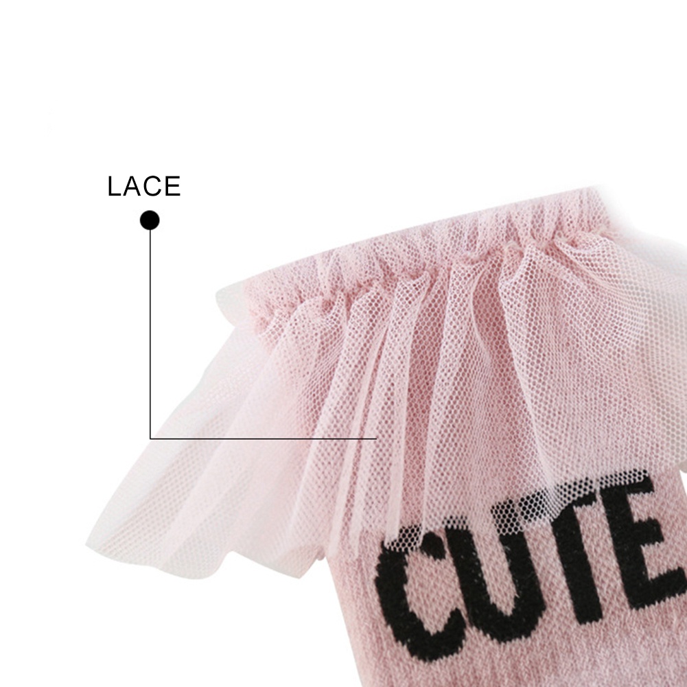 Trẻ mới biết đi Vớ bông cho trẻ sơ sinh Lưới xù đồng phục Vớ trẻ em gái