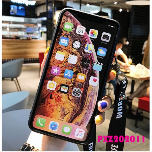 Ốp điện thoại silicon có dây đeo cho Iphone 11 11 pro 11 promax 12 mini 12 Pro 12 pro Max