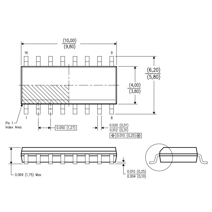 [1 CÁI] Đế nạp IC dán SOP16 (1.27mm)