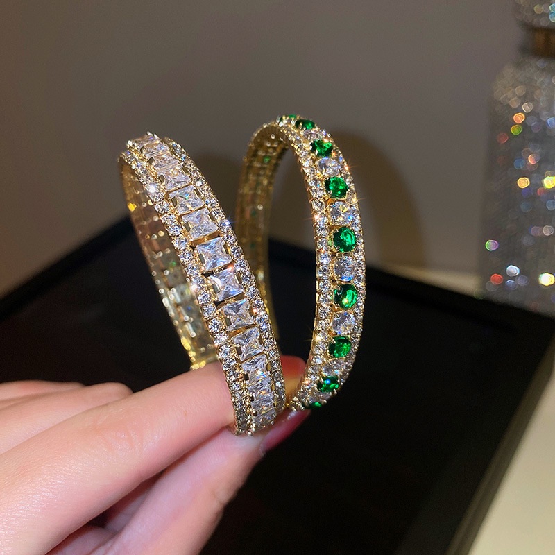 Vòng tay đính đá zircon thời trang Âu Mỹ