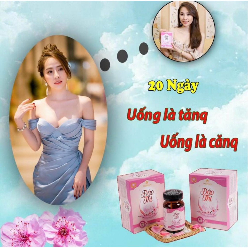 [Chính Hãng] 2 Hộp Viên Uống Tặng 1 Kem Bôi Đào Thi Tăng V1+Tặng Tinh Dầu MaSa V1+Tặng Mặt Nạ Cam Đỏ+ Thước Dây