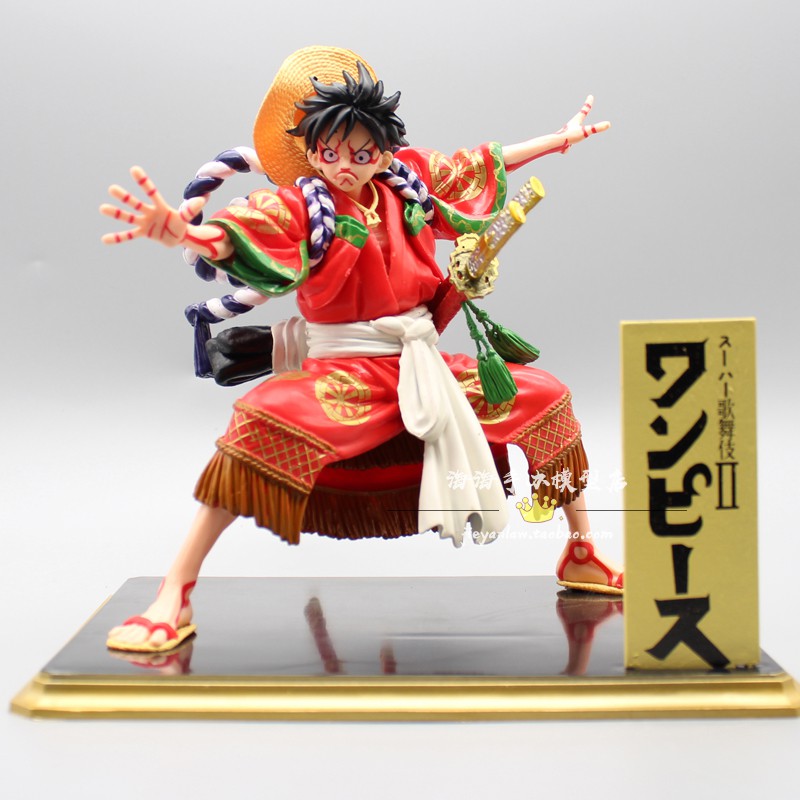 Mô hình luffy Kabuki mặc kimono wano