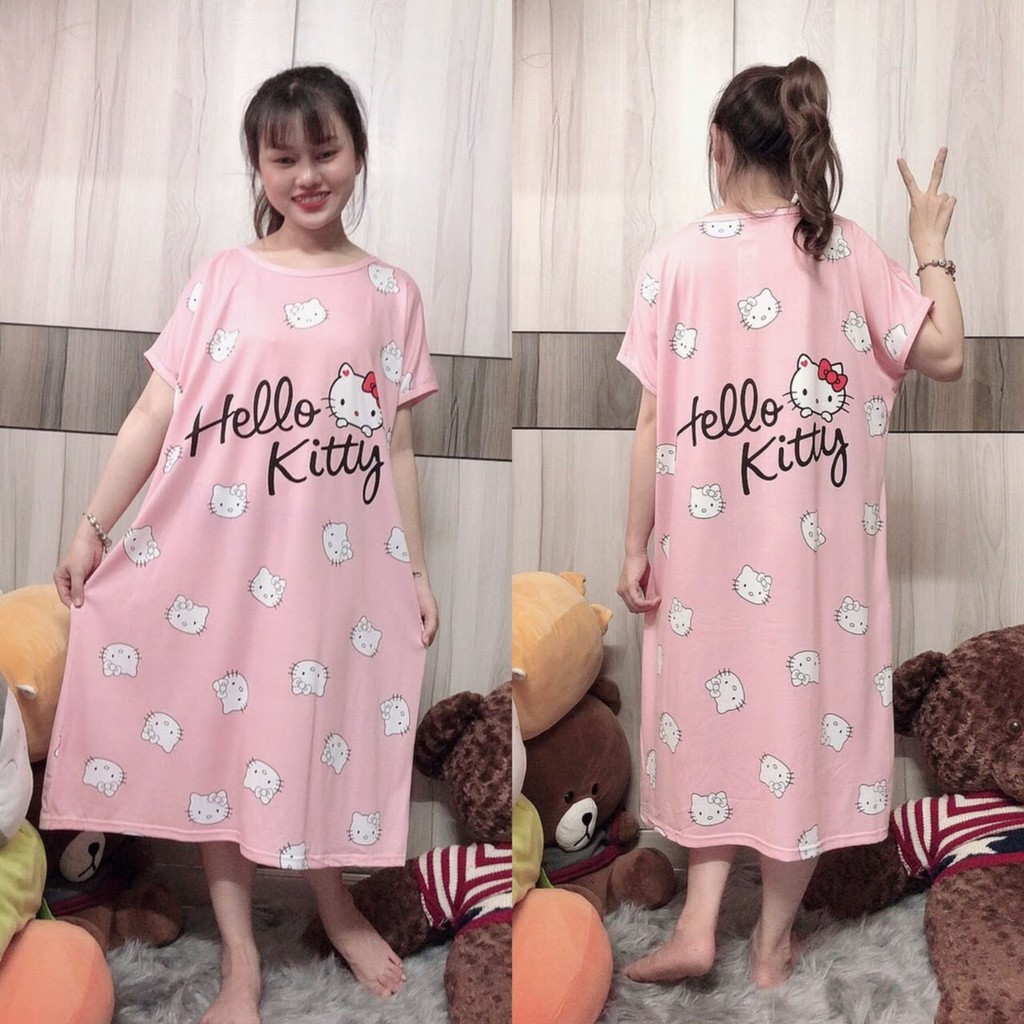 Đầm Ngủ Dáng Rộng Thoải Mái Dễ Thương Bigsize mặc ở nhà A03 | BigBuy360 - bigbuy360.vn