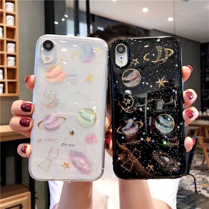 Ốp lưng trong suốt hoạ tiết vũ trụ dành cho điện thoại Apple iPhone 12 11 Pro Max 6 6s Plus 7 8 Plus | BigBuy360 - bigbuy360.vn
