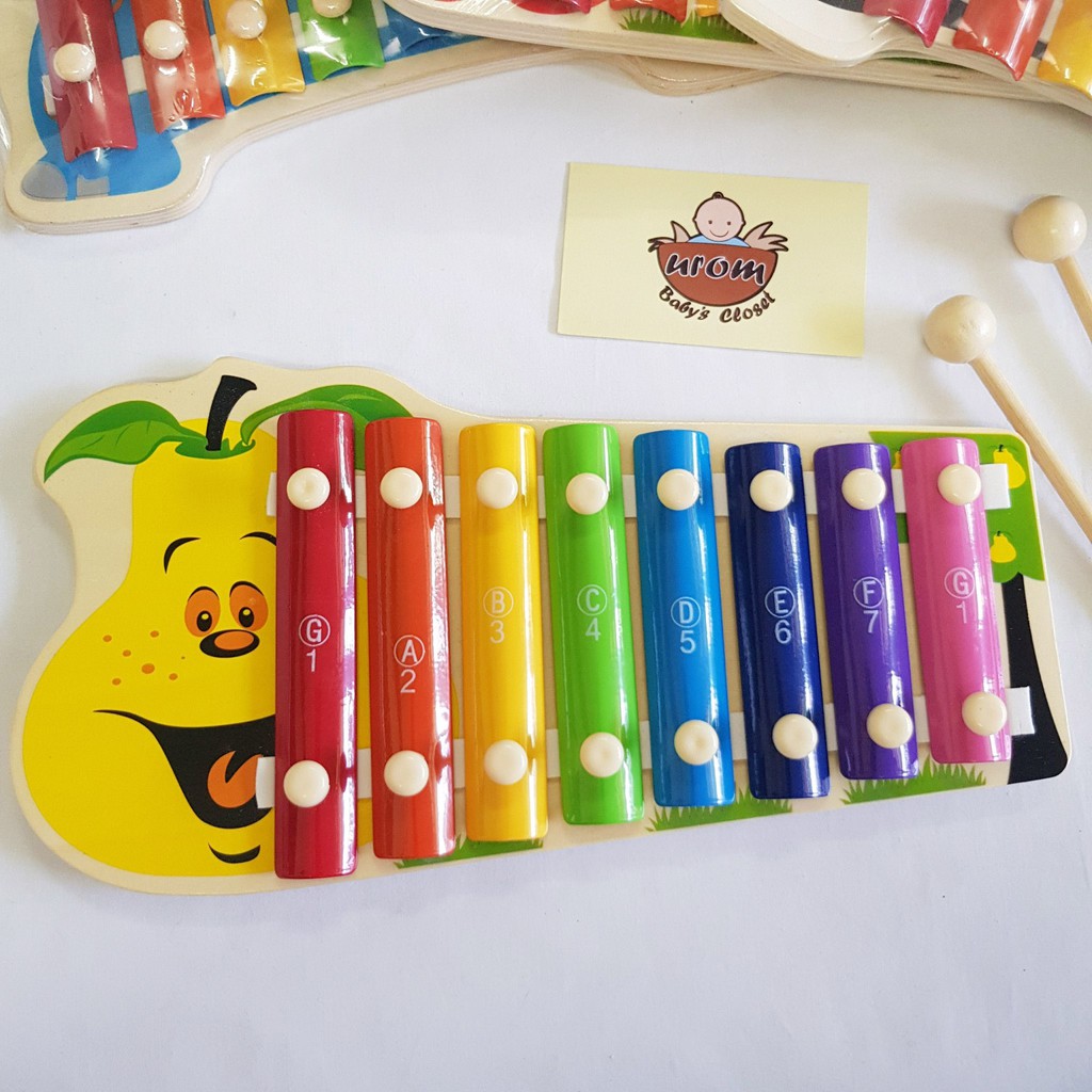 Đàn Xylophone 8 Thanh Vivitoys - Đồ Chơi Gỗ An Toàn Cho Bé