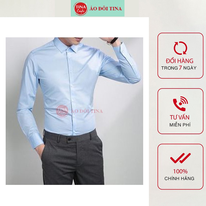 Áo Sơ Mi Nam Tay Dài, Áo Sơ mi Công Sở, Màu Trắng, Đen, Xanh Đen, Xanh Ngọc, Sơ Mi Kiểu Đẹp Chất Kate Lụa Mềm Cao Cấp | BigBuy360 - bigbuy360.vn