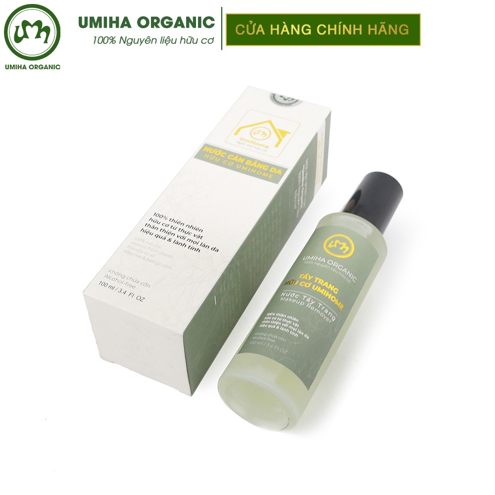 Nước làm sạch và tẩy trang hữu cơ UMIHA ORGANIC 50/100ml dùng cho mọi loại da