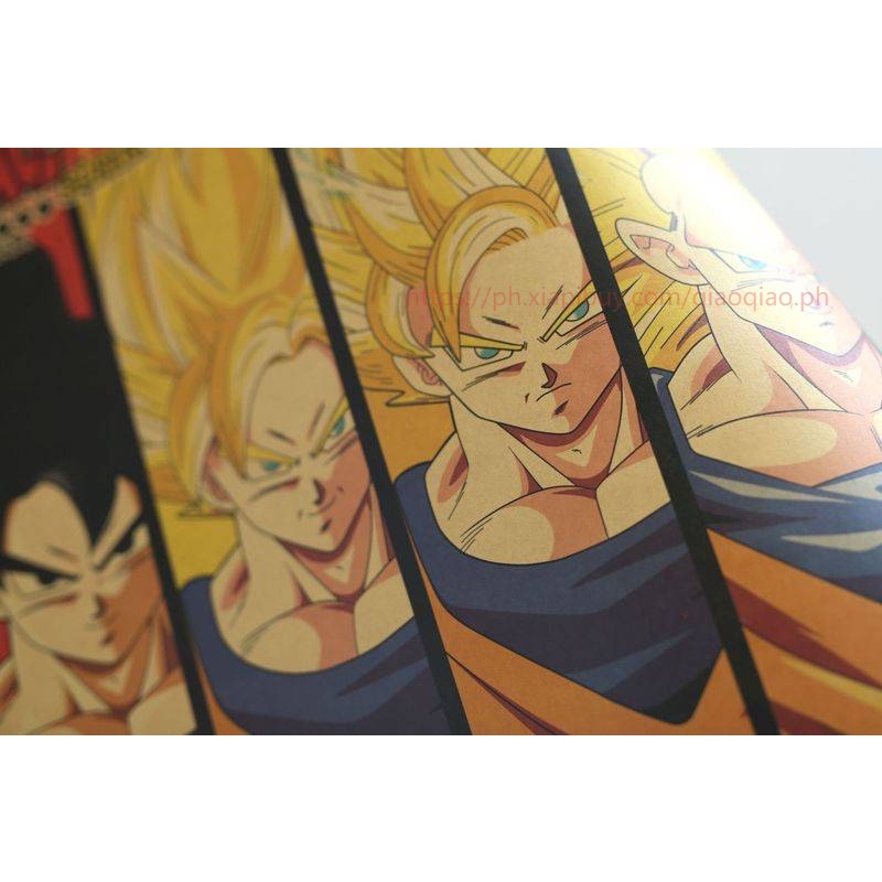 Hình Dán Tường 70x40.5cm Hình Dragon Ball Goku Dễ Thương