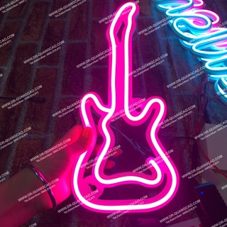 Đèn led neon trang trí, led neon decor, led neon cho phòng ngủ, phòng khách, quán xá,led neon mini đàn ghita