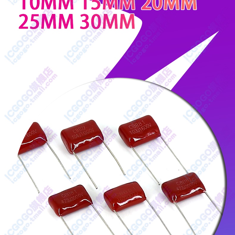Set 2-10 Tụ Điện CBB81 2000V 104J / 102J / 103J / 152J / 153J / 182J / 183J / 183J Chuyên Dụng