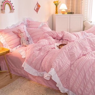 Set chăn ga gối đũi mây tiểu thư 4 món - freeship - mềm mịn - làm kích thước theo yêu cầu
