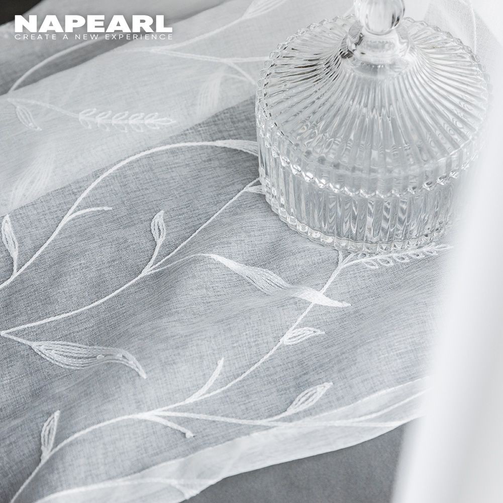 1 Rèm cửa sổ NAPEARL Xuyên Thấu Thêu Họa Tiết