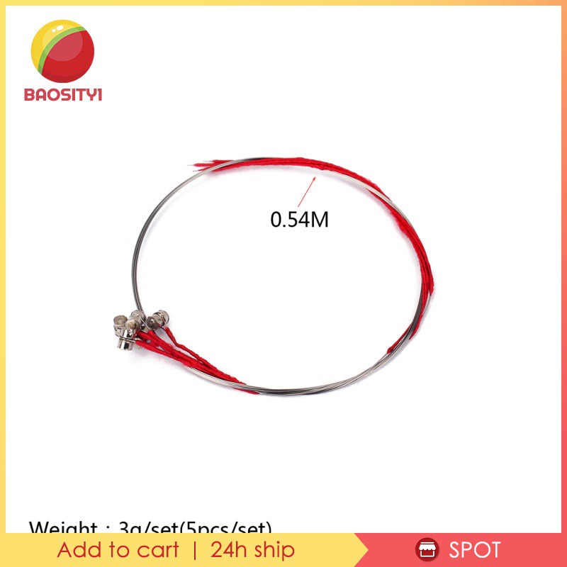 Set 1 (5 Dây Đàn Violin Thay Thế E Size 3 / 4 4 / 4