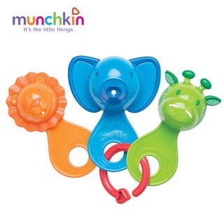 Đồ chơi Bộ ba bạn Sư tử, hươu cao cổ, voi con Munchkin Mỹ