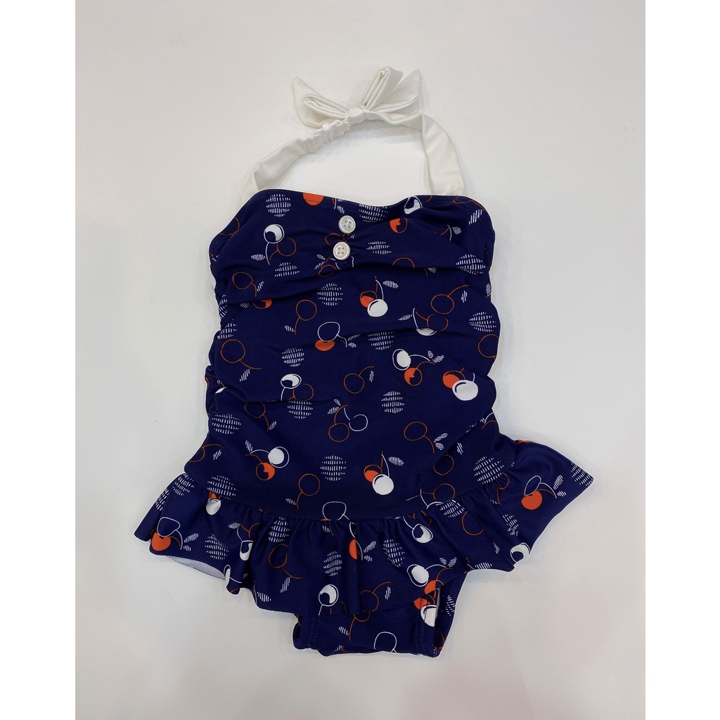 Bộ bơi liền Janie&Jack màu xanh navy hình cherry đỏ trắng