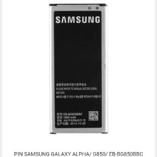 Pin samsung galaxy alpha G850 xịn bảo hành 6 tháng