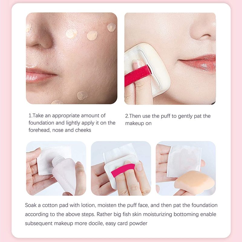 [Hàng mới về] Mút Trang Điểm Mềm Mại Có Dây Đeo Tiện Dụng