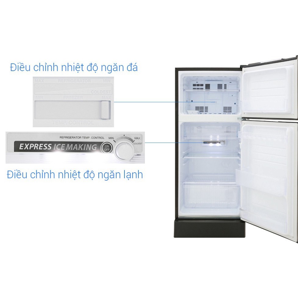 SJ-X176E-SL | SJ-X176E-DSS | Tủ lạnh Sharp Inverter 165 lít