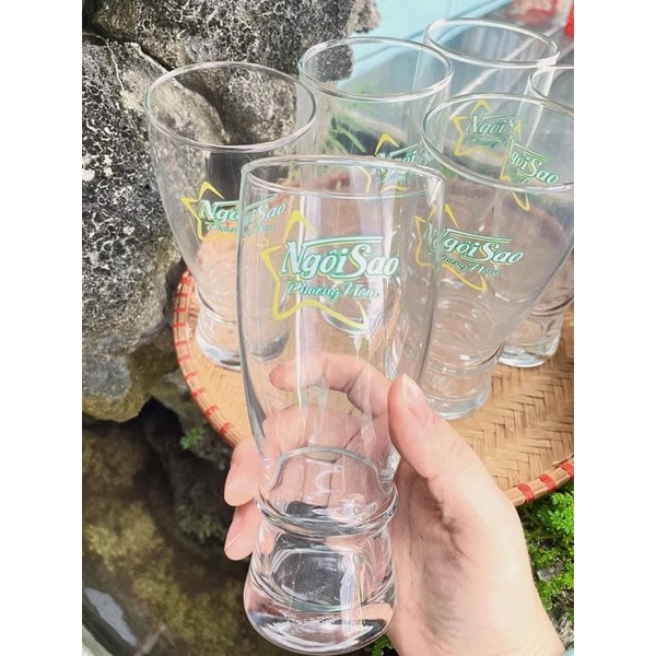 Combo 6 Chiếc Ly Ocean, Kiểu Dáng Sang Trọng Ly Chân Voi Hansa Long Drink 375ml Dành Cho Quán Cafe, Nhà Hàng,..