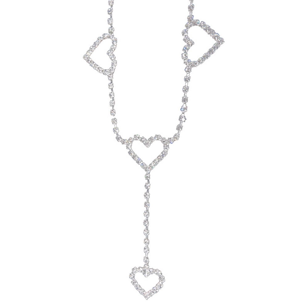 JUNE Vintage Trendy Bling Flash|Heart Belly Chain