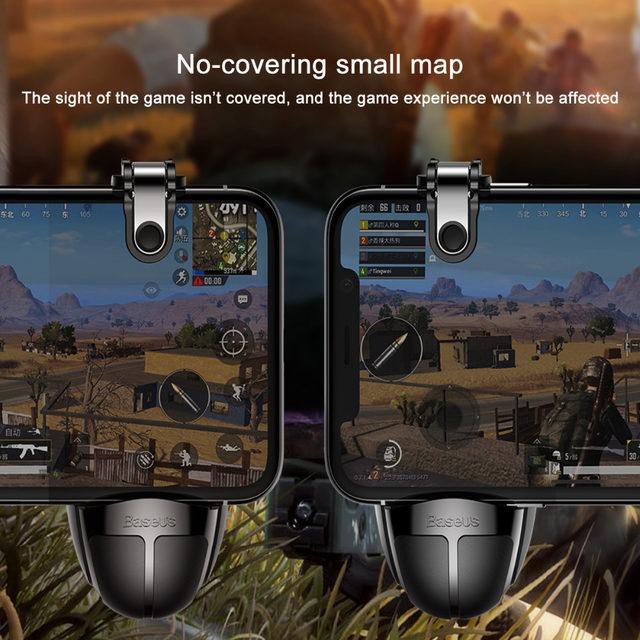 Tay Cầm Game Thương Hiệu Baseus L1R1 Có Nút Chơi Game PUBG Cho Smartphone Iphone , Samsung, Xiaomi..