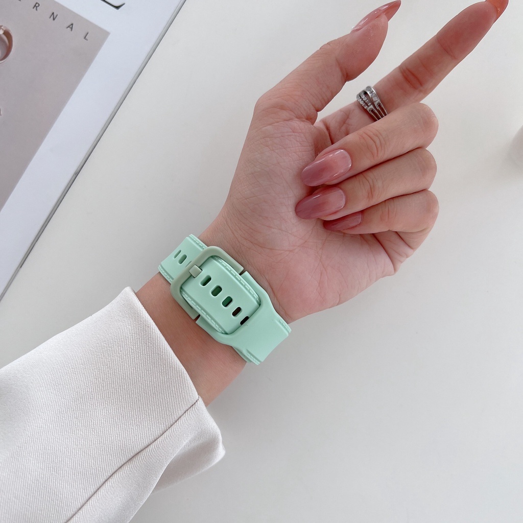 Dây Silicone Thay Thế Cho ĐồNg Hồ iwatch 8 7 6 se 5 4 49mm 44mm 42mm 40mm 38mm iWatch 41mm 45mm
