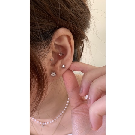 Khuyên tai bi xinh-Thép không gỉ - jesse store T4