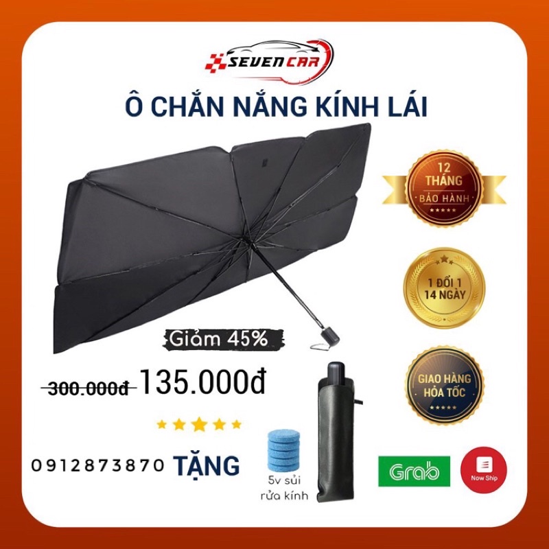 ◆Ô che nắng, dù nắng kính lái tô đa năng, chống và tia uv bảo vệ nội thất oto - SEVEN.CAR
