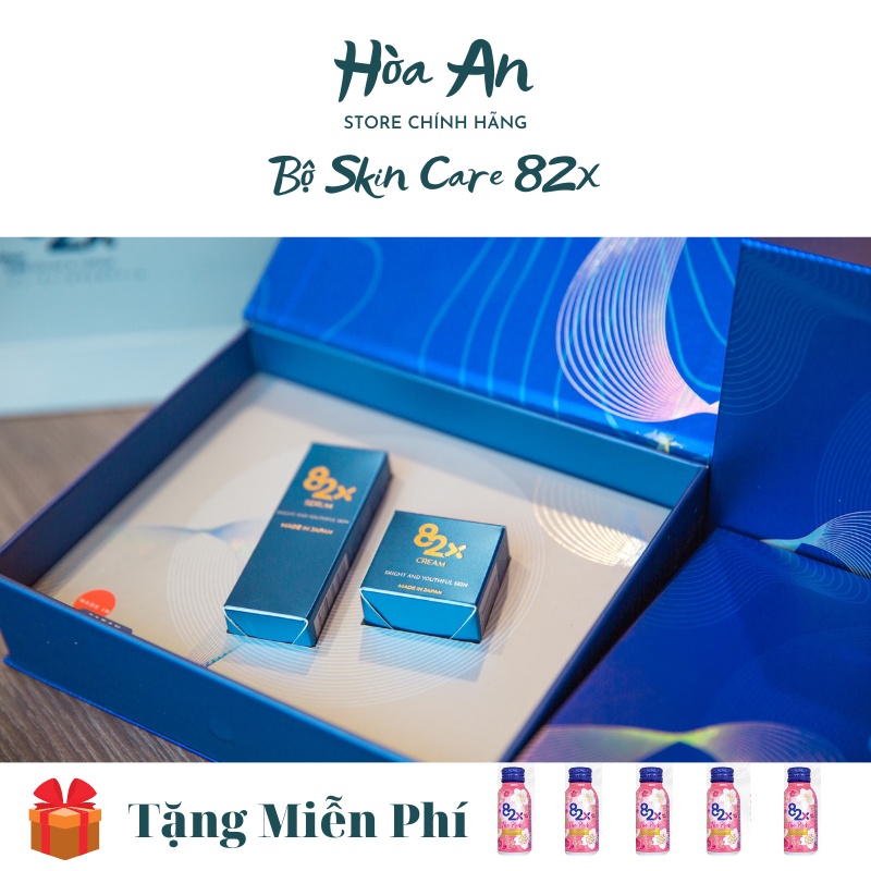 Bộ Đôi Tái Sinh Làn Da Thông Minh 82X AI Stem Cell Serum & Cream với 10ml/chai và 10mg/hộp.( kèm quà tặng 5 chai The Pin